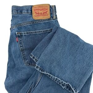 Levi Strauss 505 Mens Jeans W36 L29 Blue‎ Straight Fit Denim Zip Fly